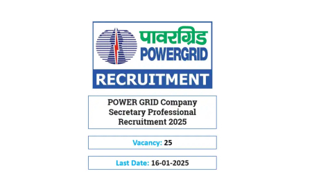 POWER GRID Company Secretary Professional Recruitment 2025