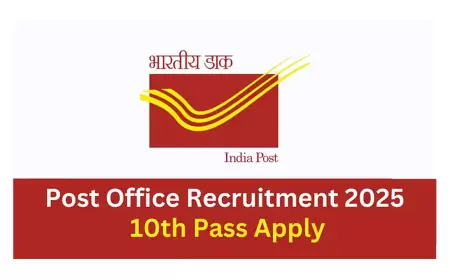 India Post Office Recruitment 2025 Notification, Eligibility, Apply Online, 10th Pass Vacancies