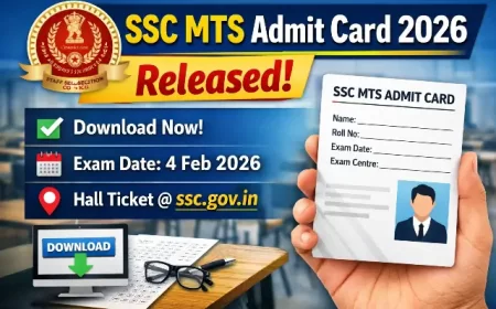 SSC MTS Admit Card 2026 Download | Exam Date, Hall Ticket Link